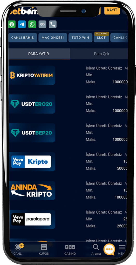 Betbom Para Yatırma